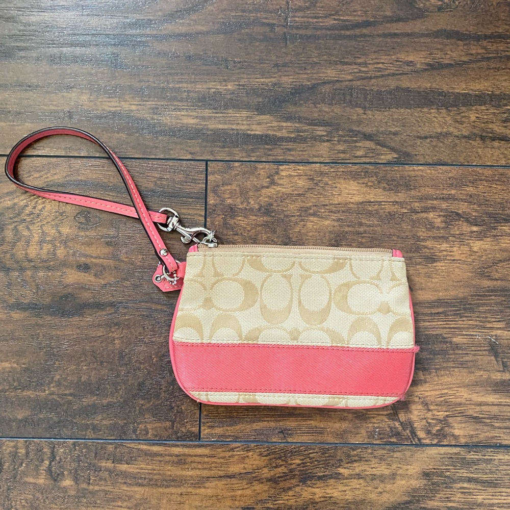 Coach Small Fabric Wristlet